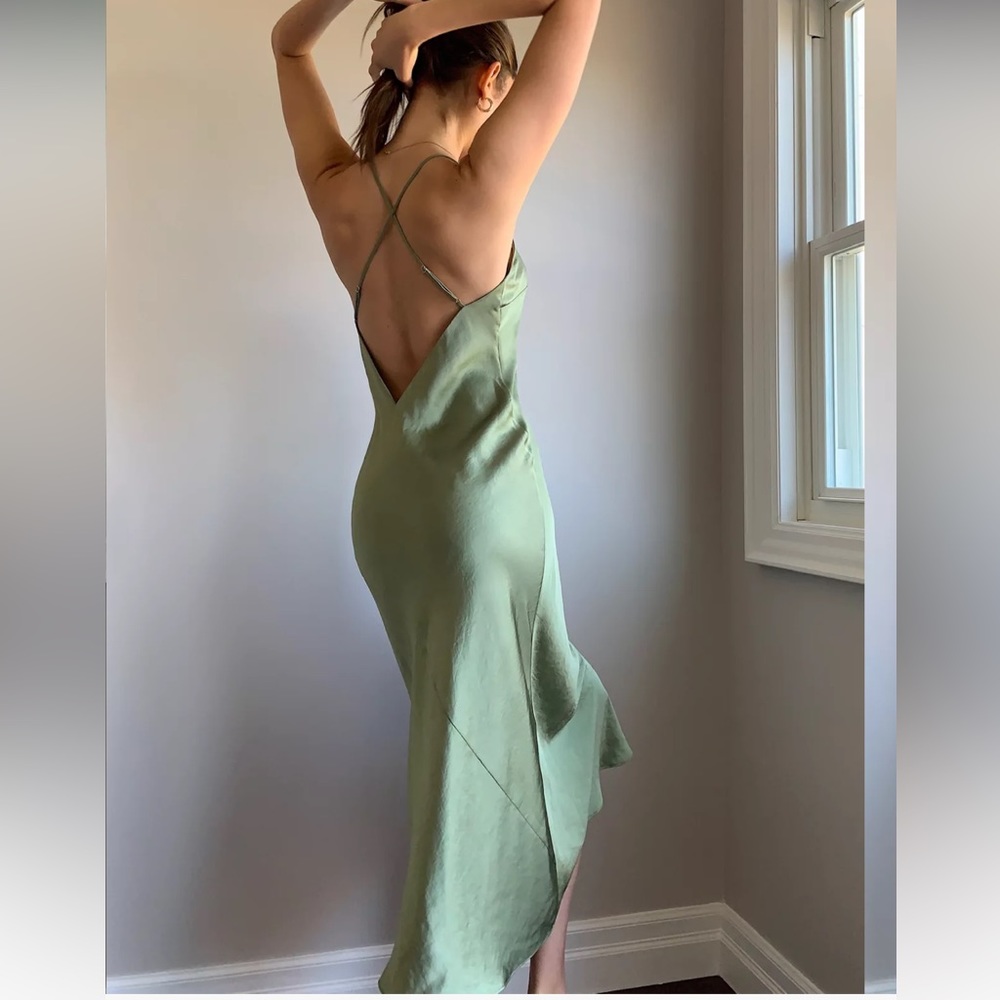 ARITZIA SATIN SLIP DRESS